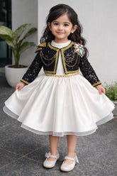 K pop Jacket with Satin Dress