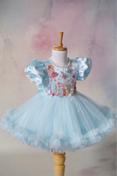 Enchanted Garden Dress In Blue
