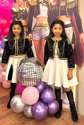 K-Pop Jacket with Skirt and Top
