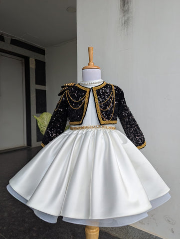 K pop Jacket with Satin Dress