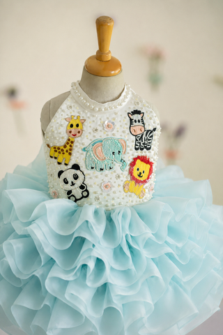 Layered Animal-themed dress