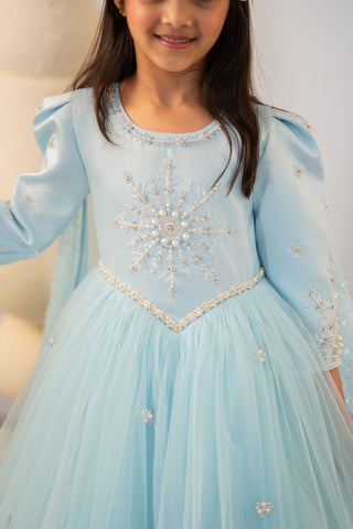 Frozen Elsa Gown With Cape