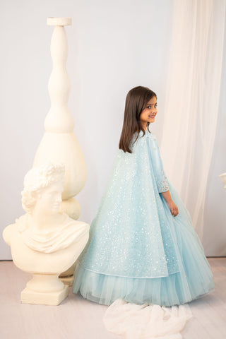 Frozen Elsa Gown With Cape