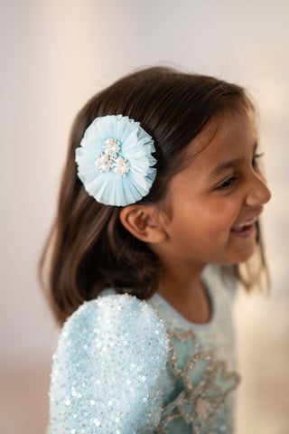 Blue Layered Lehenga