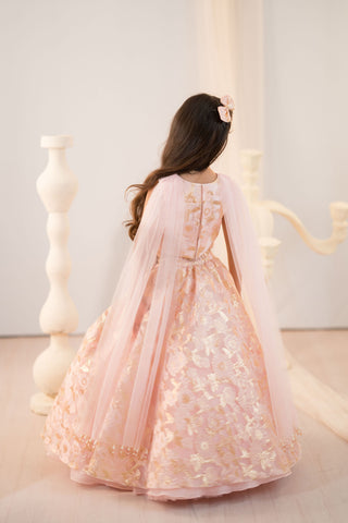 Pink Jacquard Lehenga Set