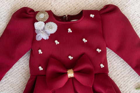 Maroon baby Set