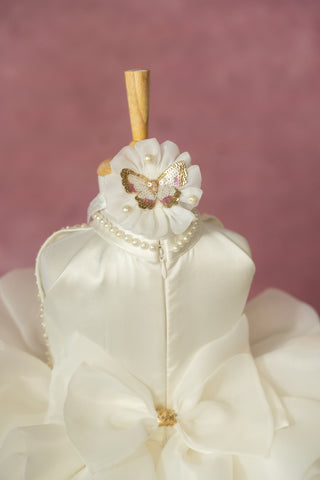 Layered Golden Butterfly Dress
