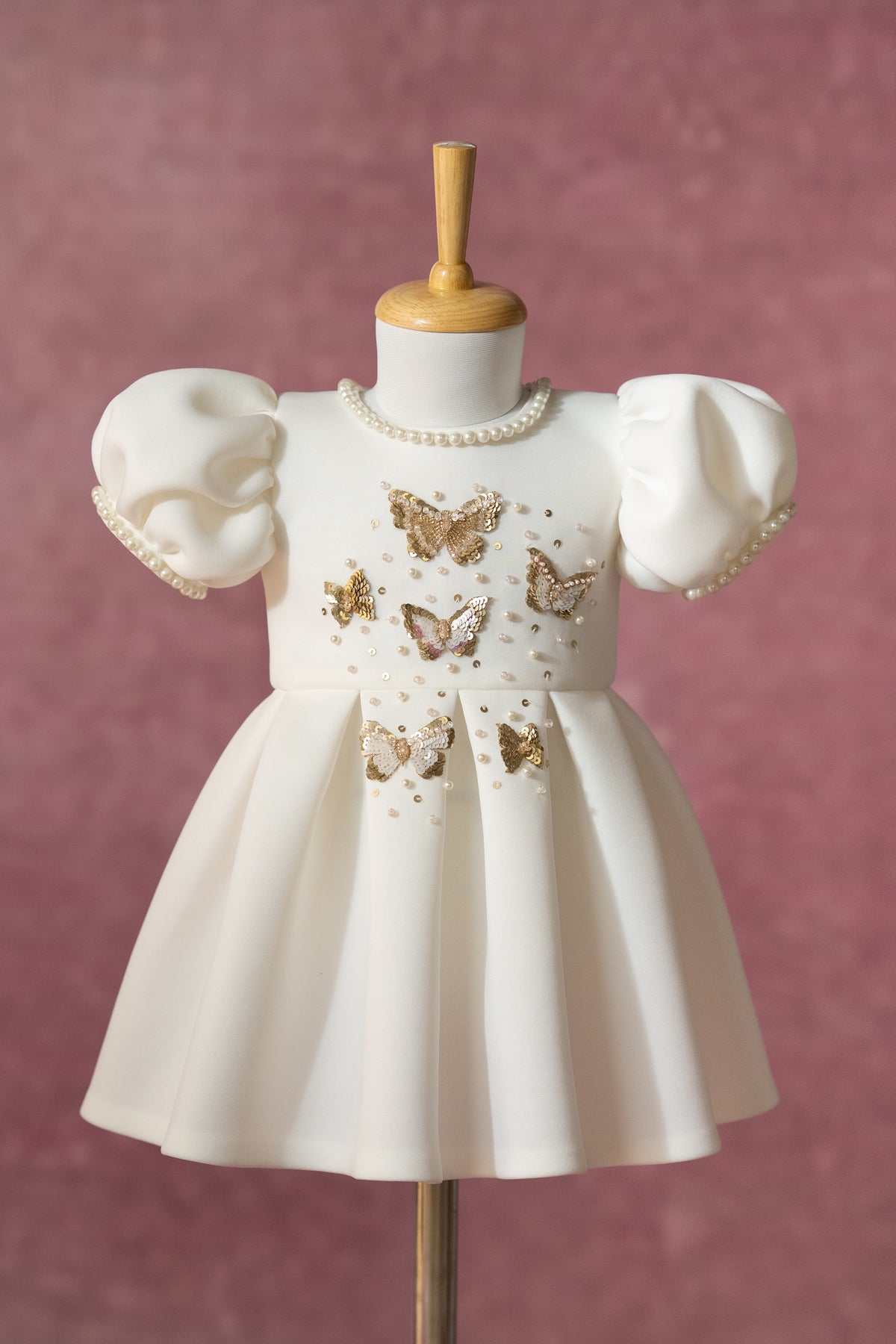 Pleated Butterfly Dress