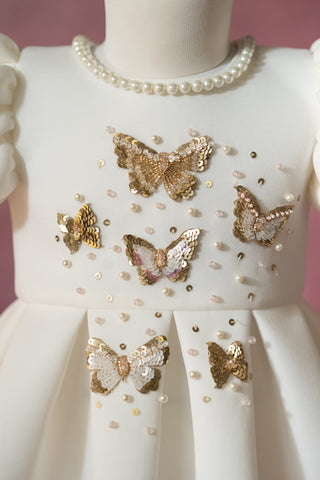 Pleated Butterfly Dress