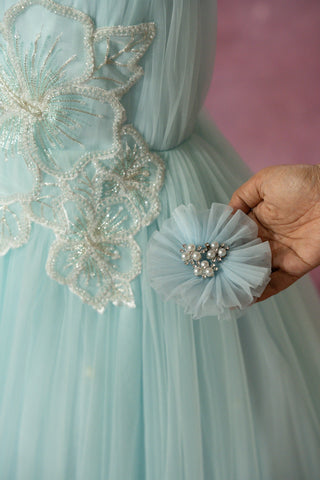 Blue Crystal Gown