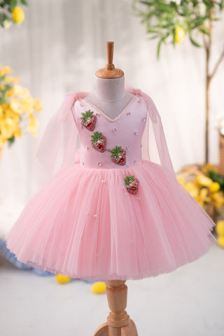 Strawberry Tie Up Dress
