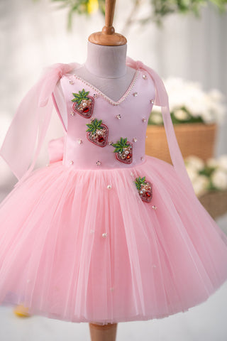 Strawberry Tie Up Dress