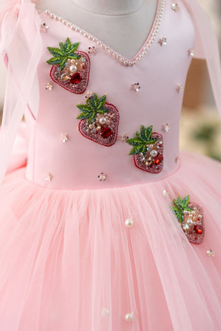 Strawberry Tie Up Dress