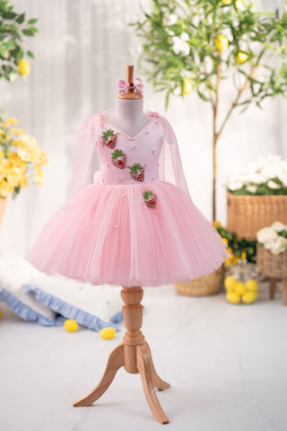 Strawberry Tie Up Dress