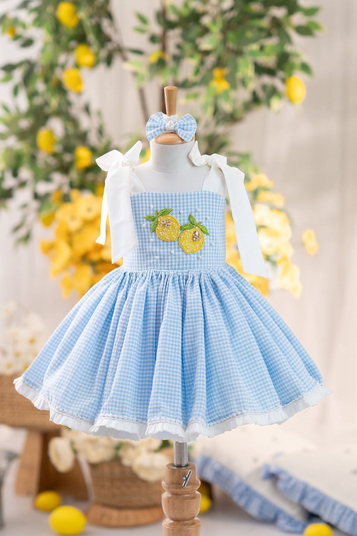Lemon Gingham dress