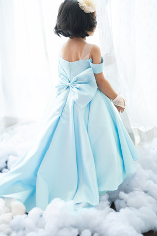 Frozen high-low gown