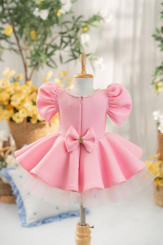 Flared neo butterfly in Baby pink