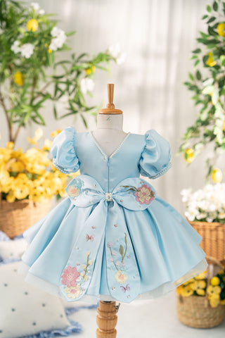 Blue Floral Dress
