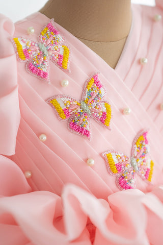 Butterfly dream dress in pink