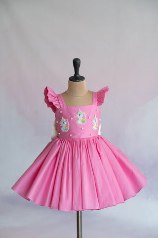 Unicorn taffeta dress