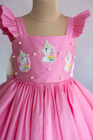 Unicorn taffeta dress