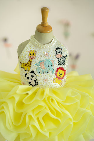 Layered Animal-themed dress