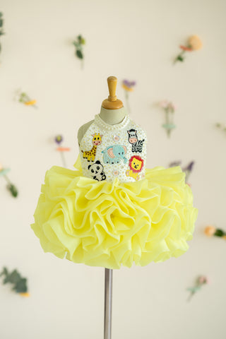 Layered Animal-themed dress