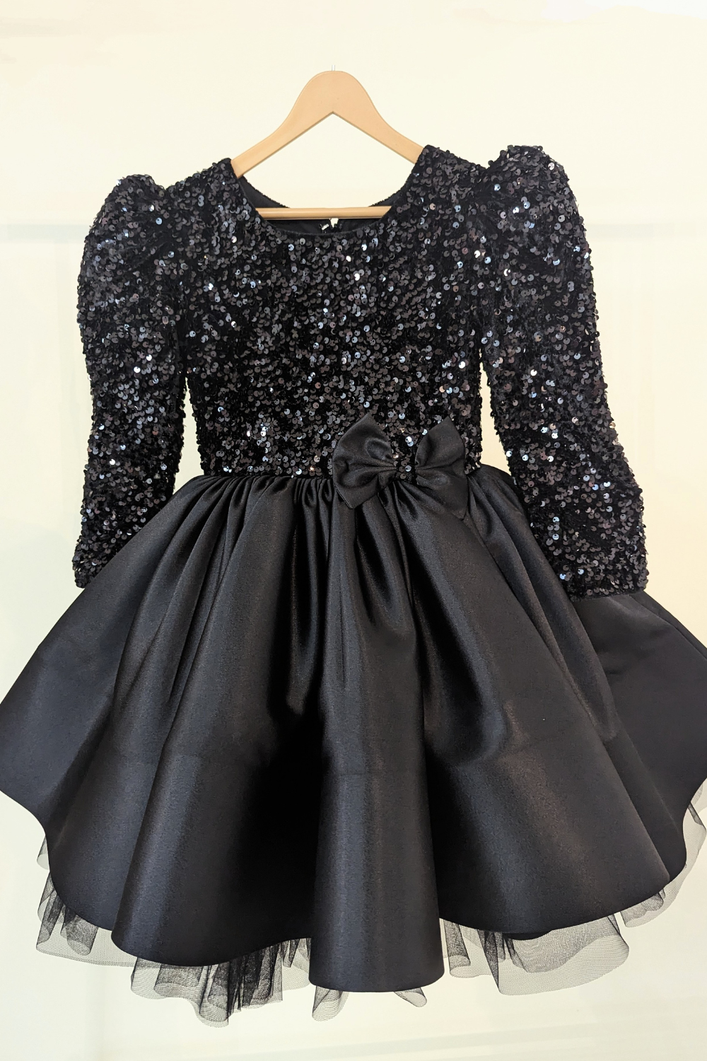 Black sequined dress