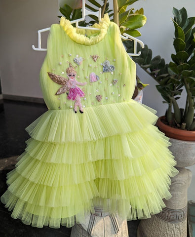 Green layered Fairy Dress